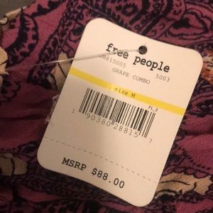 Free People Dresses - Me to you print mini dress grape combo Free People Dresses - Me to you print mini dress grape combo